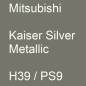 Preview: Mitsubishi, Kaiser Silver Metallic, H39 / PS9.